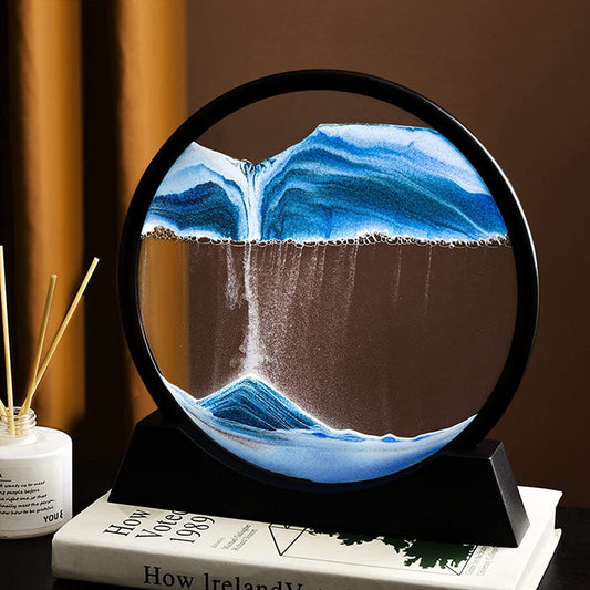 360 rotatable Sandscape Mountain lamp BLUE1